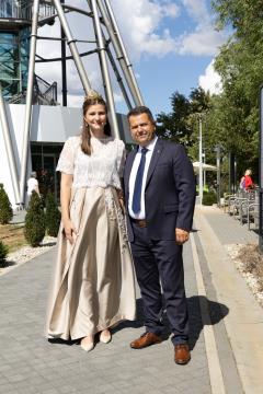 Vinska kraljica Slovenije, Sanja Ferjančič in župan Občine Lendava Janez Magyar